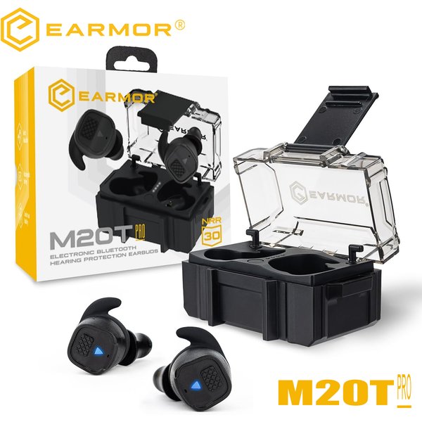 EARMOR M20T PRO Electronic Shooting Ear Protection, NRR 30dB Bluetooth 5.4 Noise Cancelling Sound Amplification