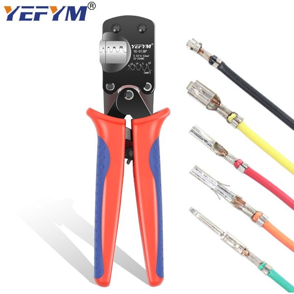 Micro Connector Crimping Tool YE-013BR For XH2.54/PH2.0/ZH1.5 D-Sub,Open Barrel Suits Molex,JST Pliers 0.03-0.5mm²/32-20AWG