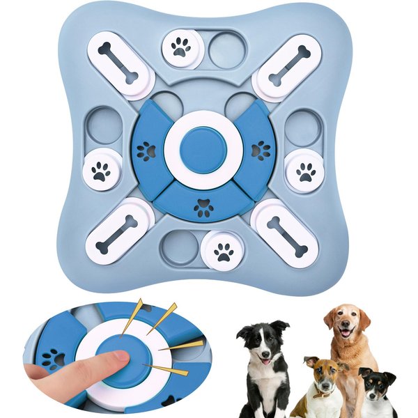Hundespielzeug, langsamer Futterspender, interaktiv, erhöht den Welpen-IQ-Futterspender, langsam essend, rutschfeste Schüssel, Haustier-Puzzle, Katze, Hunde, Trainingsspiel