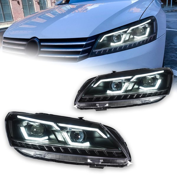 AKD Autostyling für VW Passat B7 US-Version Scheinwerfer 2011-2016 Volkswagen B7 A33-NM Frontscheinwerfer EU LED Projektorlinse DRL Auto-Zubehör