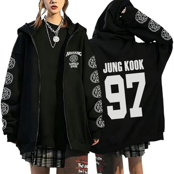 2026 Sweat à capuche zippé Y2K incontournable pour filles, femmes et hommes, style KPOP, pour performance de danse urbaine, manteau de sport style couple