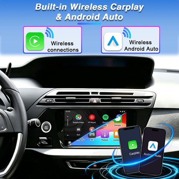 Android 16 pour Citroën C4 Picasso 2014 2015 2016 2017 2018 2019 2020 Autoradio Carplay Navigation Écran d'unité centrale multimédia 5G