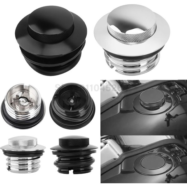 Motorcycle Tank Cap Gas Right-hand Thread Fuel Oil Pop Up Motocross For Harley Sportster XL883 XL1200 Dyna FXD Softial Fat Boy