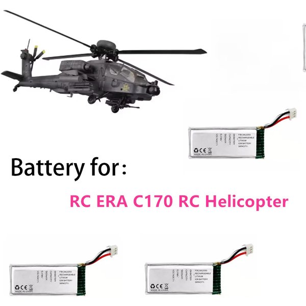 RC ERA C170 Akku 7,4V 560mAh C170 Hubschrauber Teile AH-64D Batterie