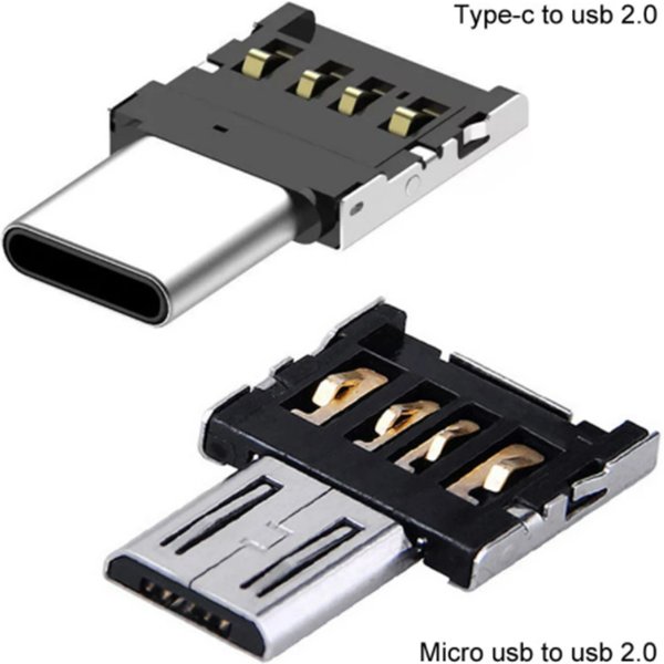 1-10PCS OTG Micro USB Type C Adapter USB-C Male to USB 2.0 Female Data Connector for Macbook Samsung Xiaomi Huawei Android Phone