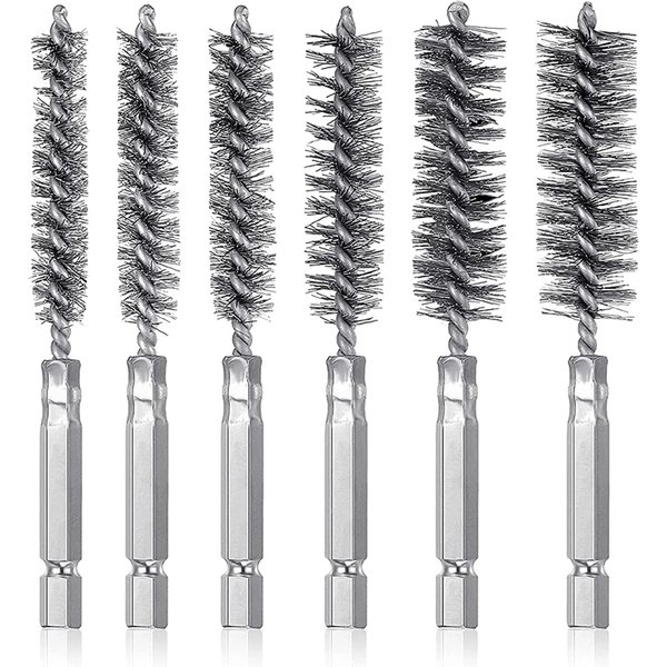 Brosse de nettoyage de machines à Tube métallique de 8 à 19mm, nettoyeur de rouille, outils de polissage et de lavage pour l'industrie du traitement de la fabrication automobile