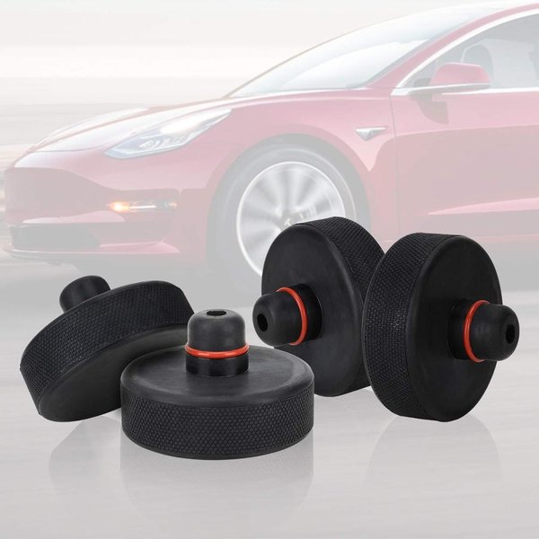 4-teiliges Jack Pad für Tesla Modell 3 s x y Gummi-Hebe adapter Werkzeug Chassis Case Jack Lift Point Support Autozubehör 2011-2016