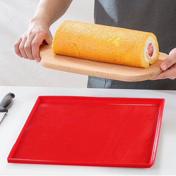 Silikon Backmatte Schweizer Rollmatte Antihaft-Kuchenablage Kuchen Roll Pad Ofenmatte Backformen Backeneinsätze Blatt Küchenzubehör
