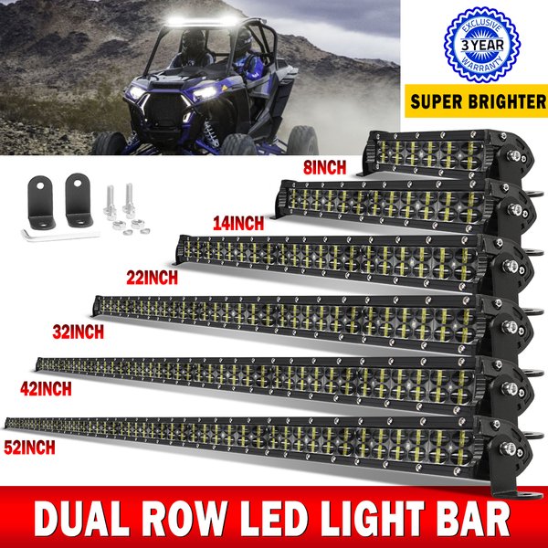 BraveWAY 22" 32" 42" 52" 270W 405W 540W 675W LED-Lichtleiste Offroad LED-Leiste Kombinationsstrahl 9V 30V Für 4x4 4WD SUV ATV Boot LKW Autos Offroad-Nutzung