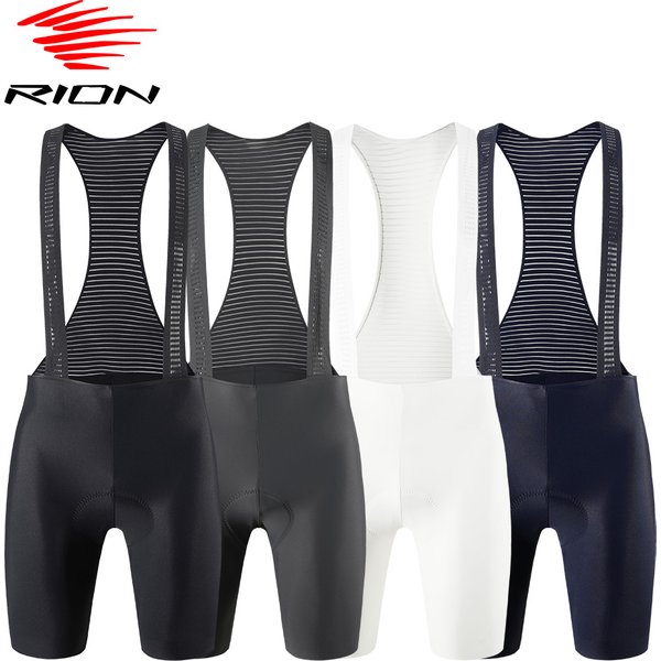 RION Cycling Shorts Men MTB Bib Tights With Suspenders Mountain Bike Bicycle Biker Bibs 3D Pad 5H Seamless Leg Pro Summer