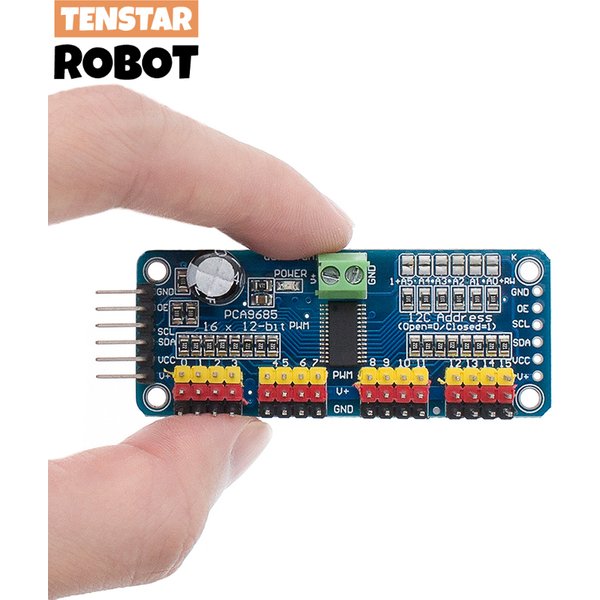 PCA9685PW 16 Channel 12-Bit PWM Servo Shield Driver I2C Interface PCA9685 Module For Raspberry Pi