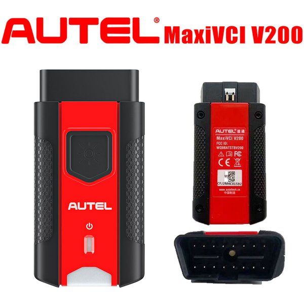 Interface Bluetooth Autel MaxiVCI V200, connecteur d'interface de communication véhicule, prise en charge CAN FD, utilisable avec les tablettes MS906PRO BT609