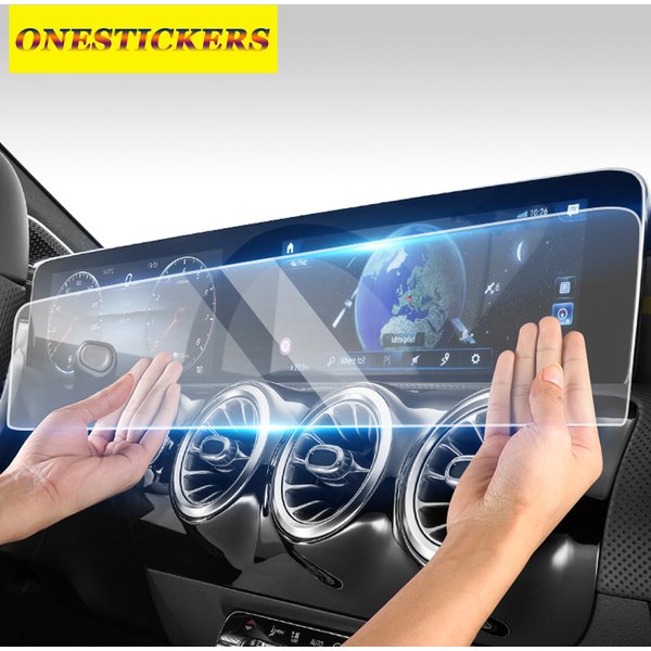 Film de protection en verre trempé pour écran de Navigation de voiture, pour Mercedes Benz A B CLA GLA GLB classe W177 V177 W247 C118 W118 H247 X247