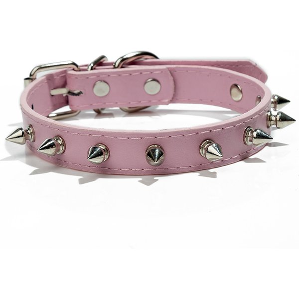 Neues Hundehalsband aus Leder avec Spikes et Nieten, Welpen-Haustier-Halskette, verstellbarer Halsband pour kleine, mittelgroße et große Hunde et Katzen