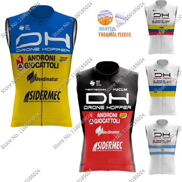 ANDRONI – Maillot de cyclisme sans manches pour homme, vêtement chaud de l'équipe Ukraine, collection hiver 2022