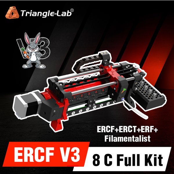 Trianglelab ERCF V3 8 Chanels Kit complet avec carte MMB filamentaliste Voron MMU pièces d'imprimante 3D pour Voron