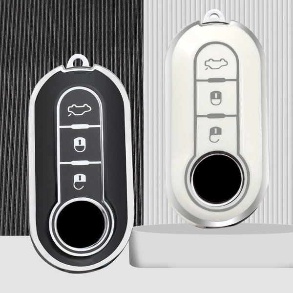 TPU Auto Flip Key Fall Abdeckung für Fiat Ducato 500 500l Panda Grande Punto Lancia Musa Auto Shell Fob Schlüssel bund Zubehör