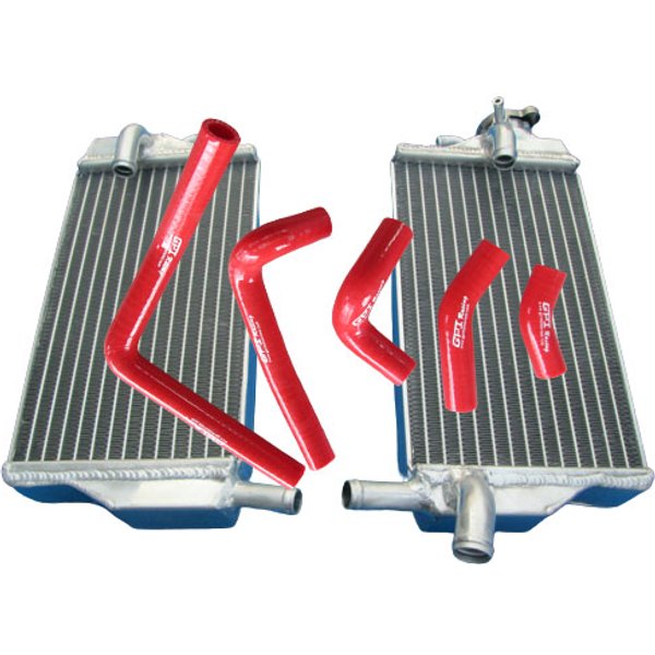 Radiateur en aluminium + tuyau de radiateur en silicone, pour Honda CR250 CR250R CR 250 R 2002 2003 2004 CR-250 250R 02 03 04 2002 2003 2004