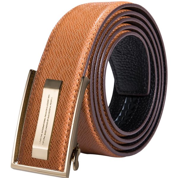 Hi-Tie hommes Orange marron ceinture pour jean nouveau jaune vert bleu cuir jean ceintures mode Cowboy en cuir véritable ceinture sangle