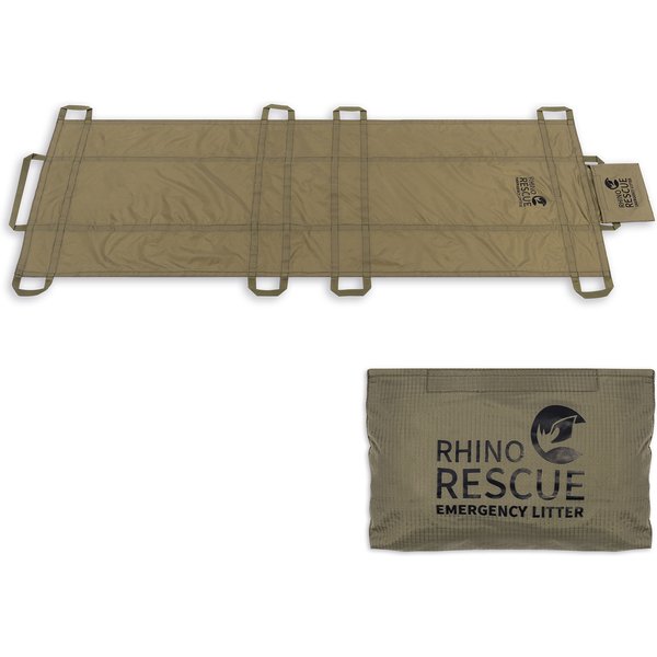RHINO RESCUE Einweg-Notfalltrage Tragbare Rettungstrage für Outdoor-Camping Erste-Hilfe-Set IFAK