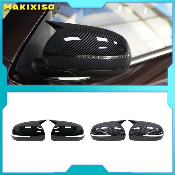 Garniture de couvercle de rétroviseur de voiture, autocollant de boîtier de rétroviseur, décoration pour Kia Forte K3 Cerato 2010 – 2018 ABS en fibre de carbone