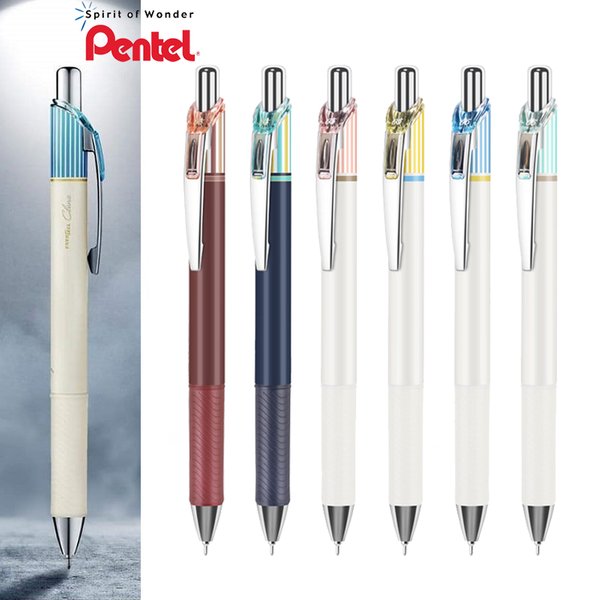 1 Stück Pentel Gel Pen Bln75l Farbstreifen Limited Edition Energel Press Typ schnell trocknender schwarzer Zeichen Stift 0,5mm Büro zubehör