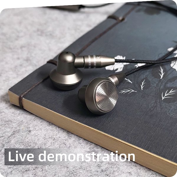 LUN SHENG AEOLIAN Bells Flat Head Earbuds In-Ear-Kopfhörer mit Kabel, HIFI, 13,6 mm, kreisförmiger dynamischer Komposittreiber, MMCX