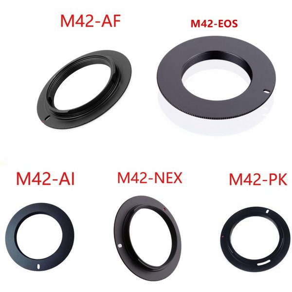 Für M42-EOS M42-AI M42-AF M42-PK M42-NEX Aluminium M42 Schraube Objektiv Adapter Für Canon Nikon Sony pentax kamera objektiv