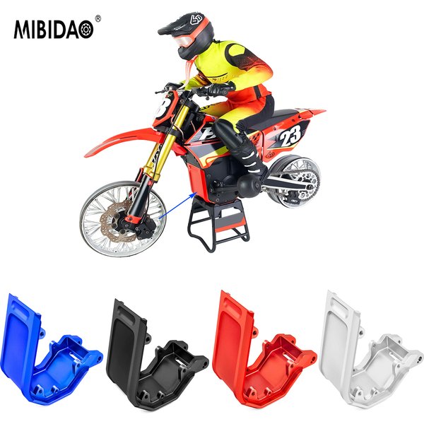 MIBIDAO Unterfahrschutz aus Aluminiumlegierung für 1/4 RC simuliertes Motorrad PROMOTO-MX Zubehör