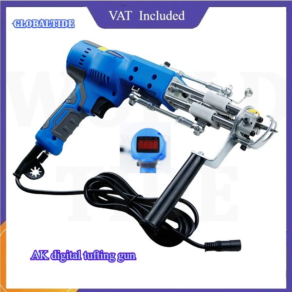 AK-V Brushless Tufting Gun 2 IN 1 Carpet Tufting Gun Tufting Machine Cut Pile and Loop Pile DIY Tools