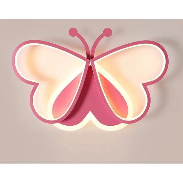 Moderne LED-Deckenleuchte in Schmetterlingsform, kreative Cartoon-Deckenleuchte für Kinderzimmer, Mädchenzimmer oder Prinzessinnen-Schlafzimmer, schlichte Schlafzimmerdekoration.