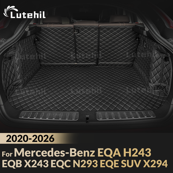 Tapis de coffre et revêtement de coffre pour Mercedes-Benz EQA H243 2022-2025 EQB X243 7 places 2022-2025 EQC N293 2020-2023 EQE SUV X294 22-26