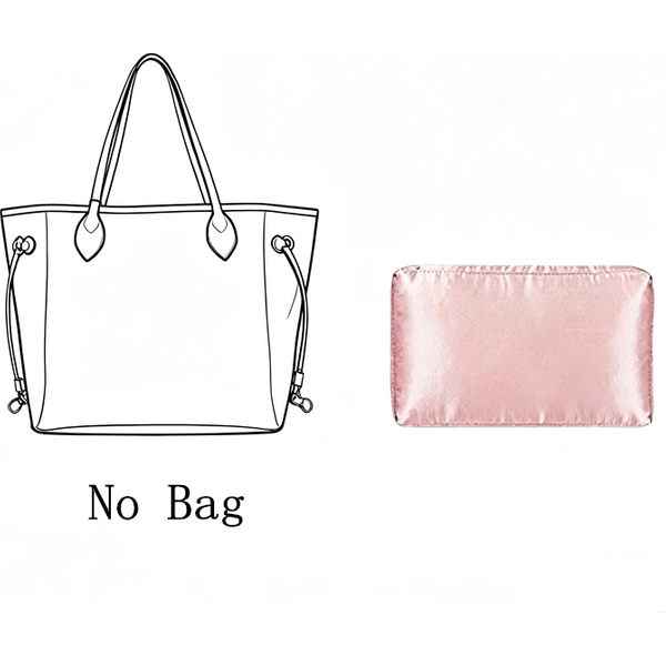 Rein handgefertigtes Seiden-Taschenkissen, Stoffeinlage für LV Neverfull Handtasche, verhindert Verformung und Zusammenfall, Taschen-Organizer