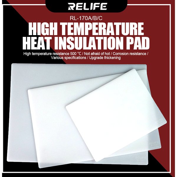 RELIFE RL-170A RL-170B RL-170C Silikon Wartung Pad Handy Hohe Temperatur Wärmedämmung Reparatur Matte