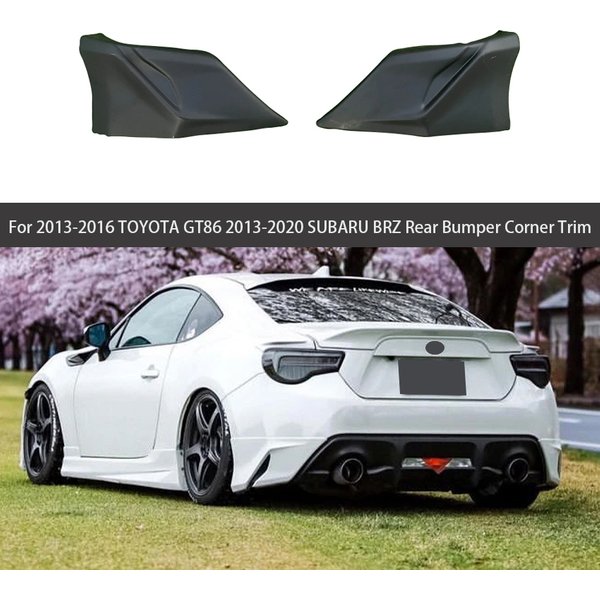 For 2013-2016 Toyota 86 GT86/2013-2020 Subaru BRZ Rear Bumper Guard Car Trim Kit Bright Black Car Adjustment Kit