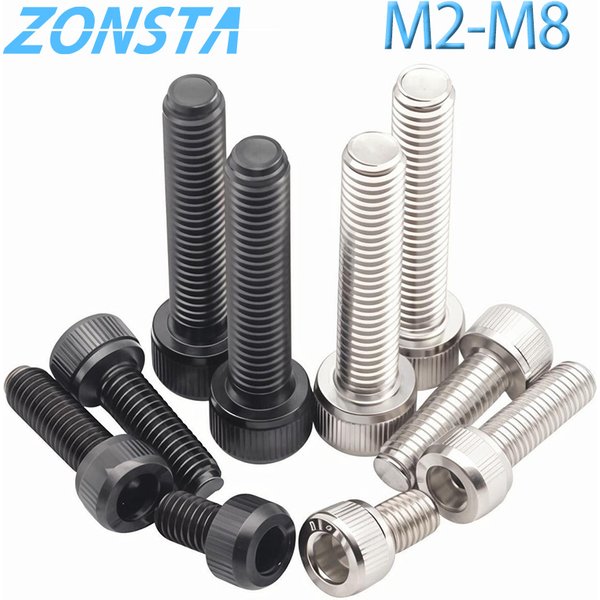 Hexagon Hex Socket Head Screw M3 M4 M5 M6 M8 M1.4M1.6 M2 M2.5 A2 304 Stainless Steel Cap Allen Head Blot Grade 12.9 Black DIN912