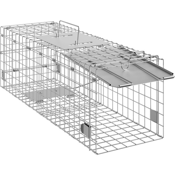SucceBuy Piège à Cage pour animaux vivants Contrôle des rongeurs pour chats humains Pliant avec poignée pour lapins chats errants écureuils ratons laveur marmotte