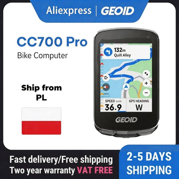 GEOID CC700 Pro Fahrradcomputer 2,8-Zoll-Touchscreen GPS-Fahrrad-Tachometer mit globaler Kartennavigation Fahrrad-Kilometerzähler für Strava
