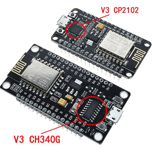New Wireless Module CH340 CH340G / CP2102 NodeMcu V3 V2 4M Lua WIFI Internet of Things Development Board Based ESP8266