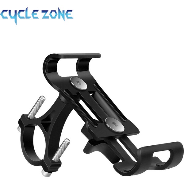 Bike Phone Holder Aluminum Alloy Anti-slip Bracket Metal Motorcycle GPS Clip Universal Cycle Bicycle Phone Stand