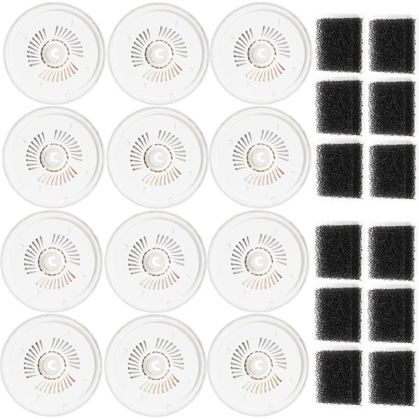 PETKIT – 12 filtres de remplacement pour fontaine pour animaux de compagnie, pour Eversweet 2S/3/3 Pro, Solo/Solo2/Solo SE et CYBERTAIL