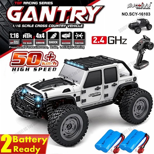 50 oder 80 km/h Rc Cars 1/16 Off Drift Road 4WD mit LED 2,4G wasserdichter ferngesteuerter Monster Truck für Erwachsene und Kinder Spielzeuggeschenk