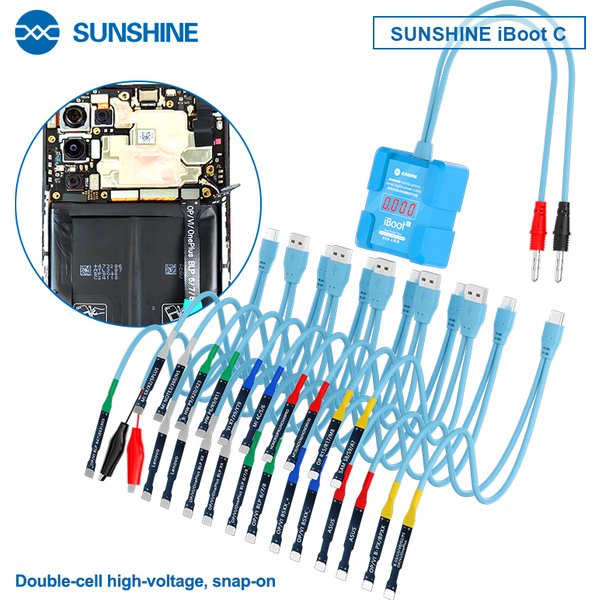 SUNSHINE iBoot C Digitales Stromkabel der Android-Handyserie, 8-V-Hochspannungsmanschette, geeignet für verschiedene Android-Telefonmodelle