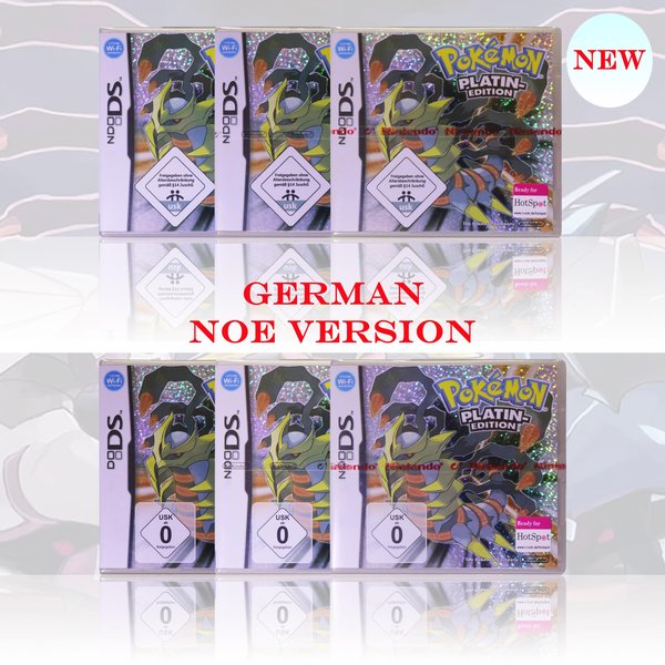 NOE Version Pokémon Platin-Edition Neu Versiegelte Verpackung DS Videospielkarte Mit Box und Handbüchern Für DS 2DS 3DS Konsole