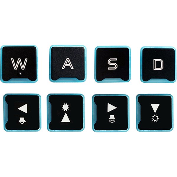 WASD Ersatz-Tastenkappe, Scherenclip-Scharnier für Acer Predator Helios 300 PH315-52 PH317-53 Tastatur