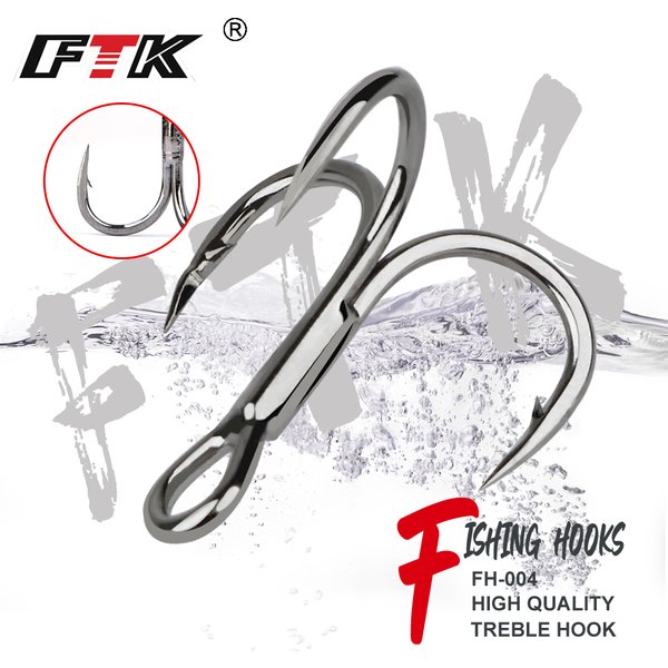 FTK Fishing Hook Baitholder Wobblers Gig Fly Tying Treble Hook Bass Lure Holder Set Saltwater Needle Minnow 15pcs/20pcs