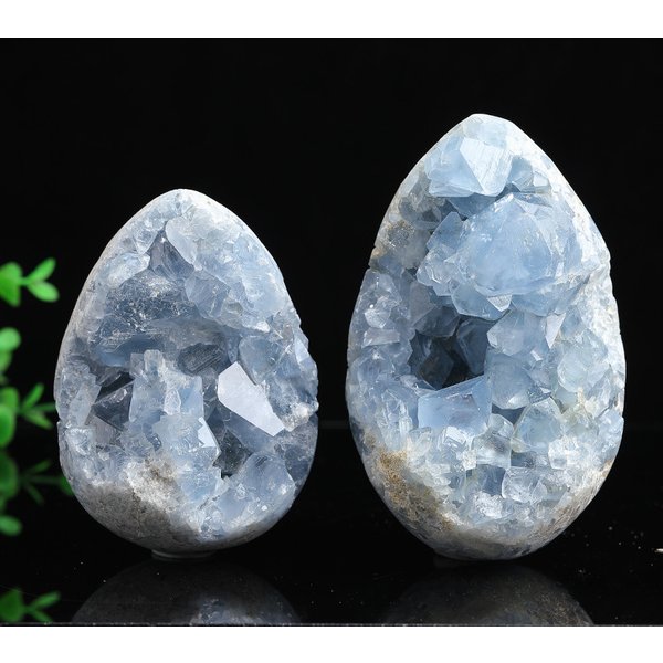 Natürliche Celestine-Kristallcluster – Mineralprobe aus blauem Stein für Heimdekoration, Feng Shui, Energieheilung, Meditation und Geschenk