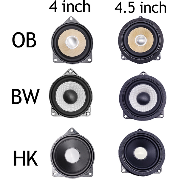 Haut-parleurs de milieu de gamme pour BMW F30 F20 F10 G20 G01, haut-parleurs de porte avant et arrière pour BMW G30 F48 F34 3GT F23 X1 X2 X3, 4,5 pouces (4,5 cm)