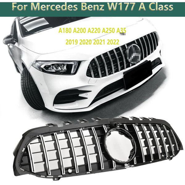 Für Mercedes Benz W177 A-Klasse A180 A200 A220 A250 A35 2019 2020 2021 2022 Auto Frontstoßstangen-Grill Auto Racing Grill GT Mesh