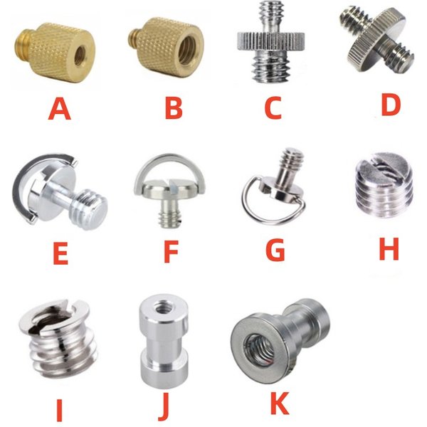 1/4 "bis 3/8" Stecker auf Innengewinde Schraub befestigung Adapter Stativ platte Schraub halterung für Kamera Blitz Stativ Lichtst änder